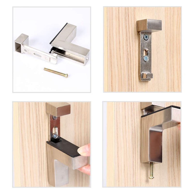 Wolfride 4Pcs Glass Shelf Brackets, Adjustable Glass Shelves Wall Mount Floating Shelf Brackets - Image 5